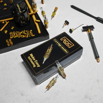 High Quality 316 Stainless Steel Body Art Gold Tattoo Needle 20pcs