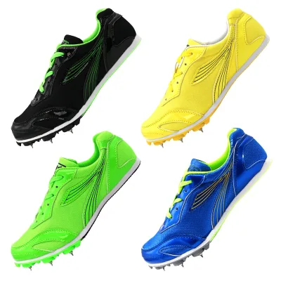Unisex Sprint Running Spikes Shoes Track and Field Athletics Spiked Shoes for Men Women Youth EVA Midsole Breathable Training
