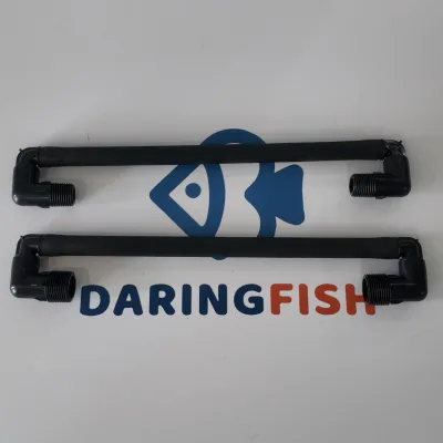 DaringFish 1/2" 3/4" Male Thread PP Plastic Rotary Sprinkler Bracket Extend Connector Universal Popup Sprinklers 34cm Lifter