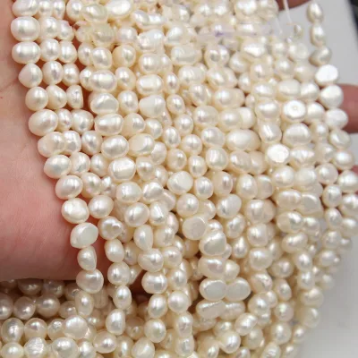 JC-1027 Cheap Price Real Freshwater Baroque Pearls Bread Loose Pearls Strands