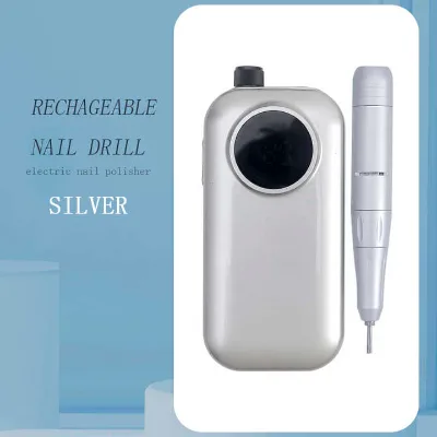 Electric Nail Drill Machine Micro Motor Rechargeable Nail Master Drill Set 35000RPM Nail Grinder Polisher Salon Home Use