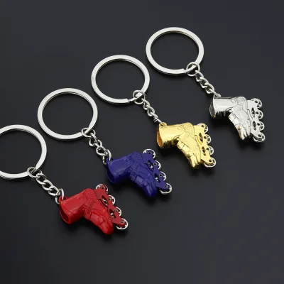 Creative Skates Keychain Fashion Skates Metal Pendant Buckle Gift Wholesale