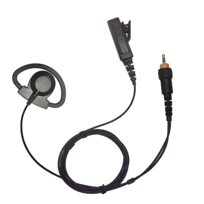 Best Quality Wired Security Headset D Shape Earphone Big PTT for CLP446 CLP1010 CLP1040 CLP1060 CLP108 Earpiece