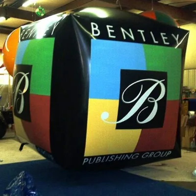 Custom Printing Advertising Square Balloon Floating Airtight Inflatable Cube Helium Balloons
