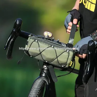 Custom Front Bike Storage Pack for Outdoor Road Bikes Waterproof Outdoor Bicycle HandleBar Bag with Handy Barrel Bag
