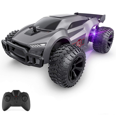 Remote Control Car High Speed Offroad Hobby Rc Racing Car with Colorful Led Lights and Rechargeable Battery Electric Toy Car