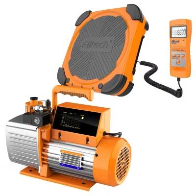 Elitech SVP-7 2Stage 7CFM 3/4Hp AC Air Vacuum Pump HVAC Refrigerant Touch Screen Air-Conditioning Refrigeration HVAC