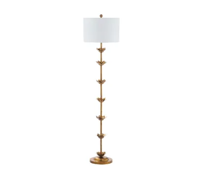 Antique Gold Floor Lamp Metal Floor Lamp Suitable for Bedroom Living Room Simple Atmosphere