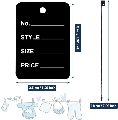 Custom Hangtag Design for Clothing Own logo Hangtag Stickers Custom Printed logo White Hangtag Label