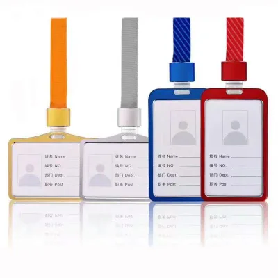 Kingtai Hot Selling Satin Lanyard ID Card Holder School Student Reap Multiple Novelty Zinc Alloy with String