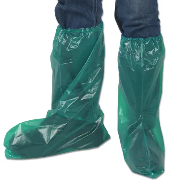 Disposable Thick Waterproof Motorcycle Bike Shoe Covers PE Material Medical Grade Shoe Protector for Snow & Rain