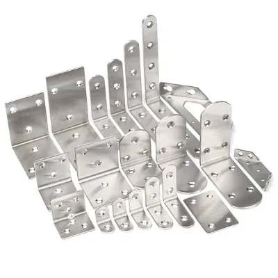 Heavy Duty L-Shaped Angle Bracket Modern Corner Brace for Furniture Hardware