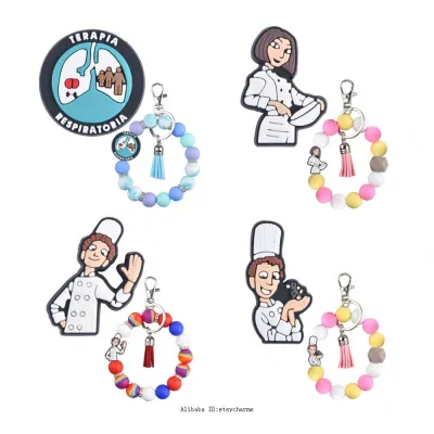 2025 Hot Sale  Silicone Focal Beads Diy Bead for Bracelet and Keychain Easter Focal Bead Sale