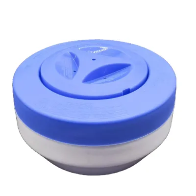 Large Collapsible Floating Dispenser for Pools 3-Inch Tablets With Adjustable Vents Swimming Pool Cleaning Equipment