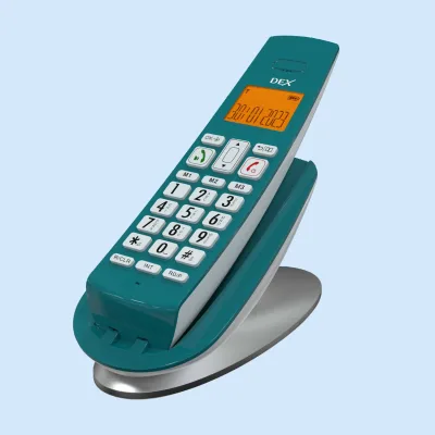 TAM HD Audio DECT Cordless Telephone Handheld Digital Answering Machine with Call Waiting Feature Table Phones