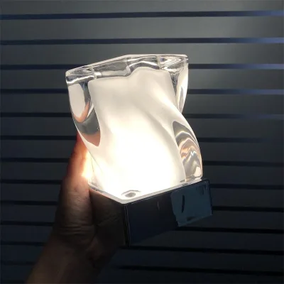 Modern Bar Table Lamp Glass Crystal Lamp LED Rose LightsTable Lamp for Bedroom Bedside Lampara Touch Control Night Light Light