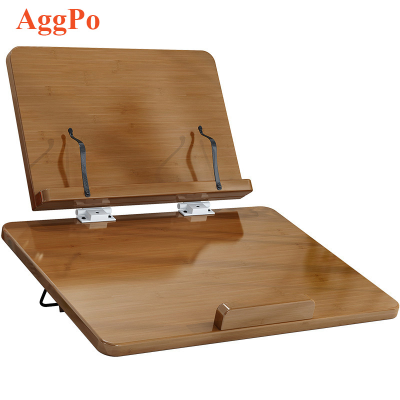 Adjustable Book Stand for Reading - Double Layer Book Holder Hands Free with File - Foldable Desktop Riser for Recipe, Textbook