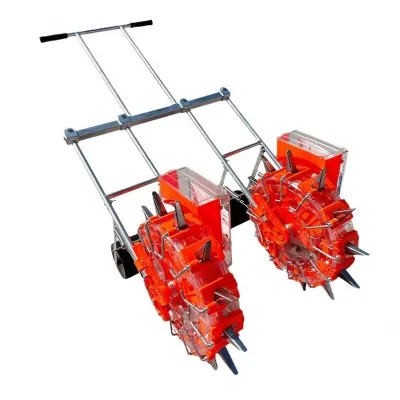 New Hand-Push Double Row Seeder Multi-Function Integrated Corn Peanut Soybean Planter Farm Use Core Engine Component