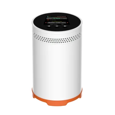 Radon Detector Home Basement Fast 10-Min Results Audible Visual IP54 LCD Display Continuous Monitor Rechargeable Portable Bq/m