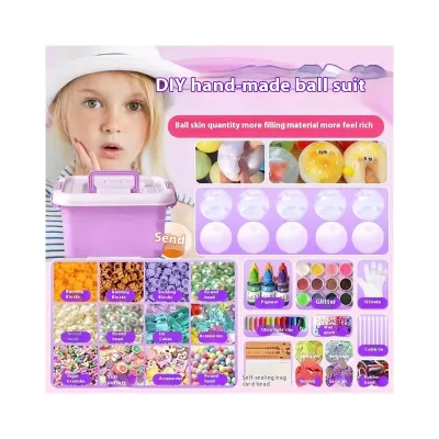 Handmade Plastic Ball Squeeze Toy Popar Slow Rebound Vent Artifact with DIY Package Popular for Decompression Hand-Feel