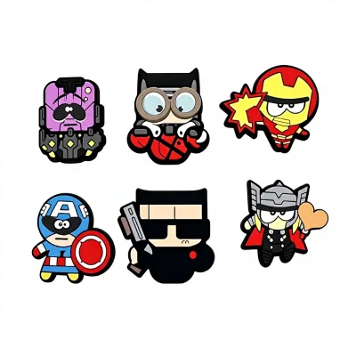 Factory Custom Anime IP PVC Patches Soft Wall Stickers Fridge Magnet Eco-Friendly UV Printed Souvenir Crafts Promotional Gifts