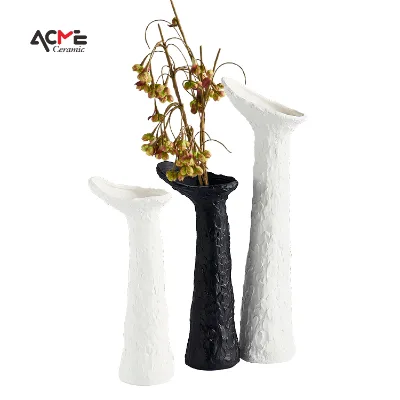Vase Nordic Minimalist Decorative Vase Interior Modern Unique White Ceramic Flower Vases for Home Decor