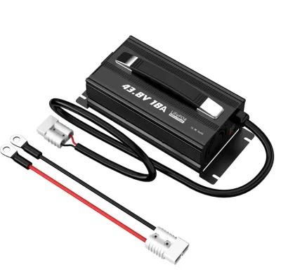 LiFePO4 Professional Battery 3-Stage Charger Lightweight 43.8V 18A M8 Terminal Golf Cart Scooter for Automatic 36V/38.4V 18A