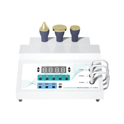 Hot Selling Facial Beauty Ultrasonic Machine 3 probes 1mhz 3mhz Face and Body Ultrasound Aesthetic Machine Portable