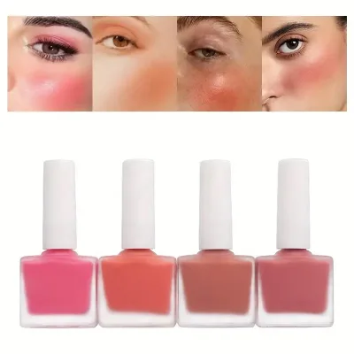 Cruelty Free Vegan Waterproof Liquid Cheek Blush Korean Makeup Lip Eye Cheek Liquid Blusher