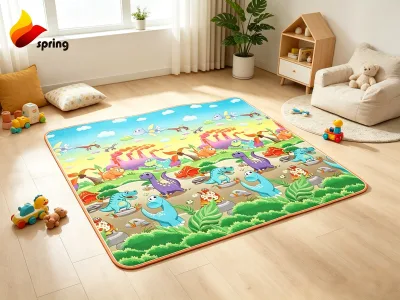 Non Toxic EPE Foam Waterproof Anti Slip Baby Crawling Mat Easy Wipe Clean Portable Mat for Home Indoor Park Outdoor Picnic