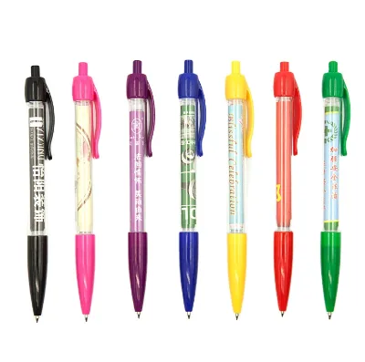 Factory Wholesale Cheap Promotional Banner Pen With Roll Out Paper Ballpoint Banner Pens