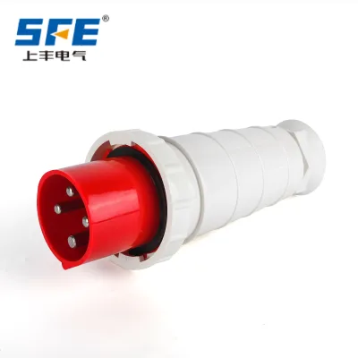 Wholesale SF-044 IEC60309 Waterproof Heavy-Duty Industrial Connector Plug 125A 4Pin 3P+E IP67 6h 400V EU Standard Mobile Plug