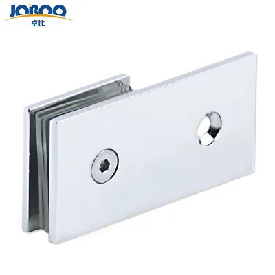 Modern Hotel Use Wall Mounted Square Stainless Steel Bathroom Shower Door Glass Clamp