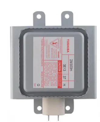 Microwave Magnetron 2M303H Air-Cooled Variable Frequency 1080W 2465MHz Vacuum Electronic Tube with 4000-4500 Hours Service Life