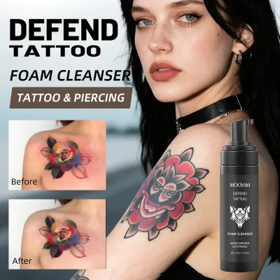 MOOYAM OEM Tattoo Supplies Tattoo Artists Moisturizing Clean Skin Piercings Soothing Custom Tattoo Aftercare Cleaning Foam