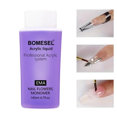 EMA UV Gel Acrylic Liquid Long Lasting 140ml Nails Care Salon DIY Press on Nails Manicure Pedicure Set