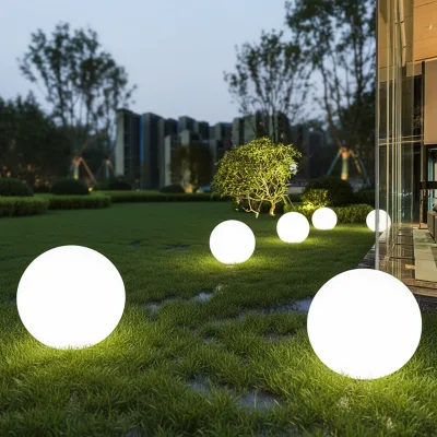 Luminous IP65 Lawn Ball Lamp Plastic Ball Pool Lamp for Pool Floating Decoration Outdoor Garden Lawn Wireless Charging Version