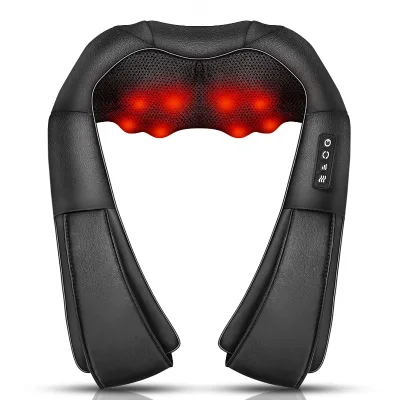 Eck Massager with Heat Pain Relief & Deep Tissue Massage-Wear-Resistant PU Leather for Body Neck Arm Foot & Leg-Unisex Gift