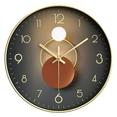 Light Luxury Internet-Famous Wall Clock for Living Room Bedroom Study Office Kitchen Public Spaces Creative Fashionable Silent
