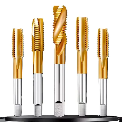 Titanium Efficient Thread Creation Flat Head Self Tapping Screw Hss Screw Tap for Wood Metal Stainless Steel Thread Machine Tap