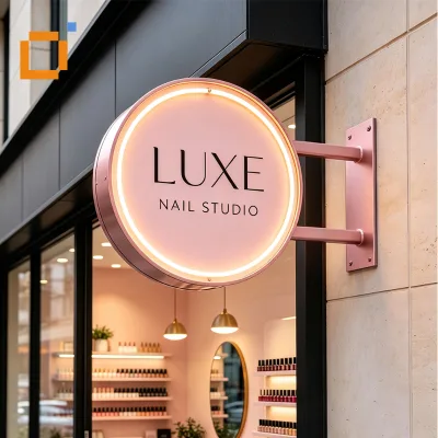 Indoor Outdoor Acrylic Light Box Sign Illuminated Shop Advertising Custom Logo for Clothing Store Retail Brand Visual Promotion