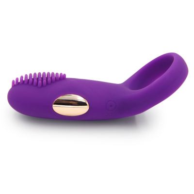 Silicone Time-delay Lock Ring for Men Vibrating Ring Penile Time-delay Ring for Men and Women Flirtatious USB Charging