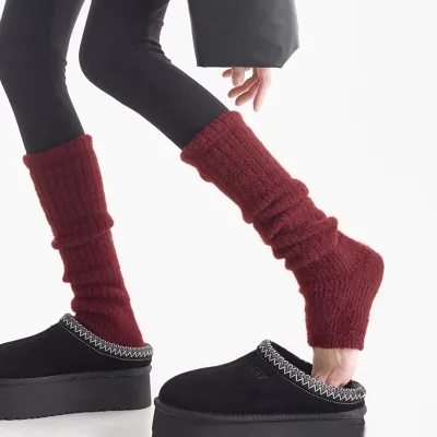 Winter Fashion Casual Thickened Warm Socks Women's Knitted Leg Warmers