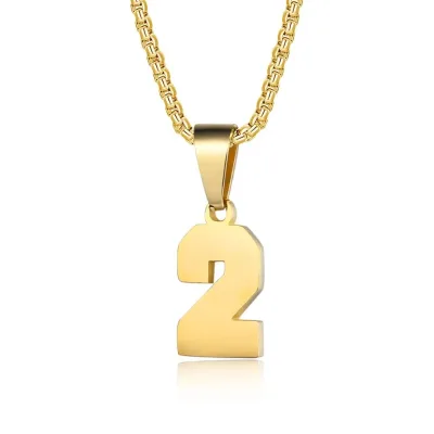 Cross-border New Hot Men's Women's Fashion Retro Gold Plated Stainless Steel Cross Necklace Simple Niche Pendant Buddhism