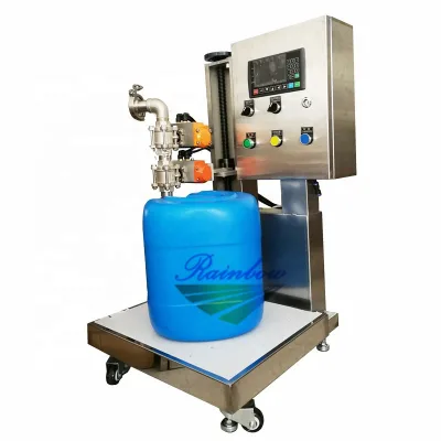 Factory Price 25 Liter Weighing Type Pneumatic Oil Paint Filling Machine