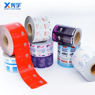 Customized Logo Food Grade Plastic Roll Film Low Temperature Resistant Moisture Proof Opaque Print Sturdy Seal Bag for Chocolate