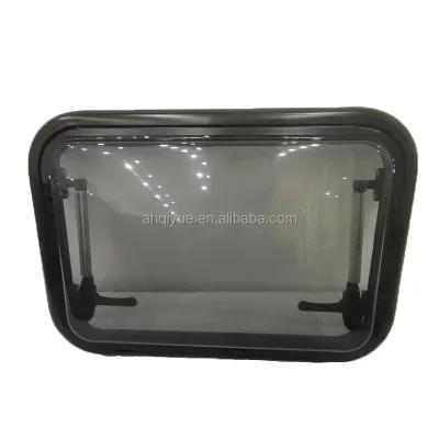 700x400mm Thermal Break RV Round Corner Window Low E Coating Design