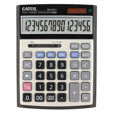 Electronic Calculator Tax Calculator 16 Digit Display  Solar Calculator  With Good Quality
