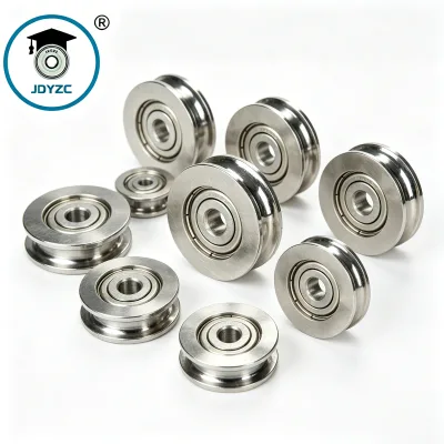 Heavy Duty S606 Steel Pulley With Stainless Steel Ball Bearing U Groove Industrial Guide Pulley Wheel Assembly
