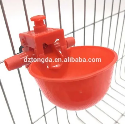 Best Design Red Cup Water Drinker/Nipple Drinker for Quail and Chicken Cage